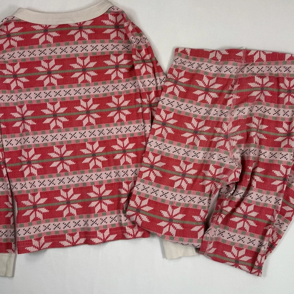 HANNA ANDERSSON Kids Organic Cotton Holiday Pajama Set 8 Fair Isle Winter Cozy‎